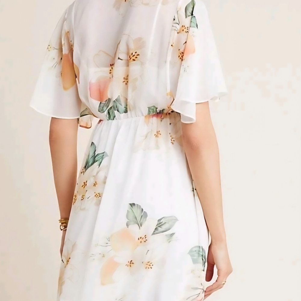 FARM RIO Floral White Dress Xl - Picture 4 of 11